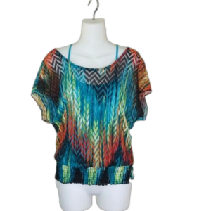 Heart Soul - Rainbow Mesh Top | Size: M